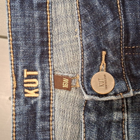 Kut from the Kloth Ankle Straight Leg Denim Jeans 16W - Picture 2 of 12